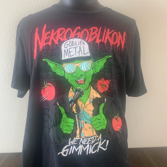 Vintage Nekrogoblikon metal band tshirt